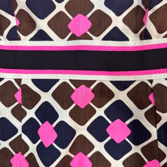 Milly of NY Anna Tile Sheath Dress Neon Pink Size 6 - Picture 9 of 10